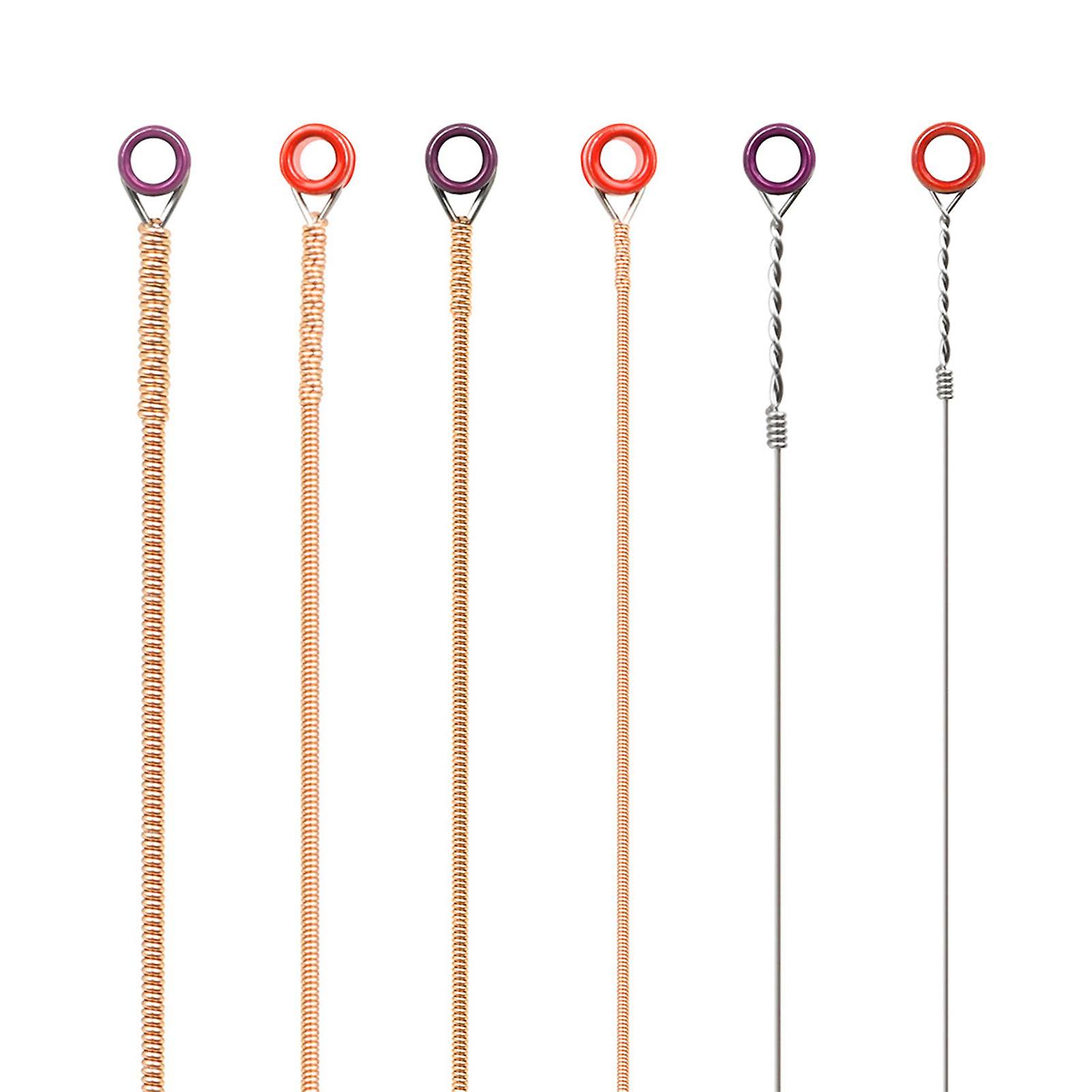 6x Steel Guitar Strings Replacement Parts Musical Instrument, Copper Alloy Wound, Acoustic Guitar Strings for Beginners