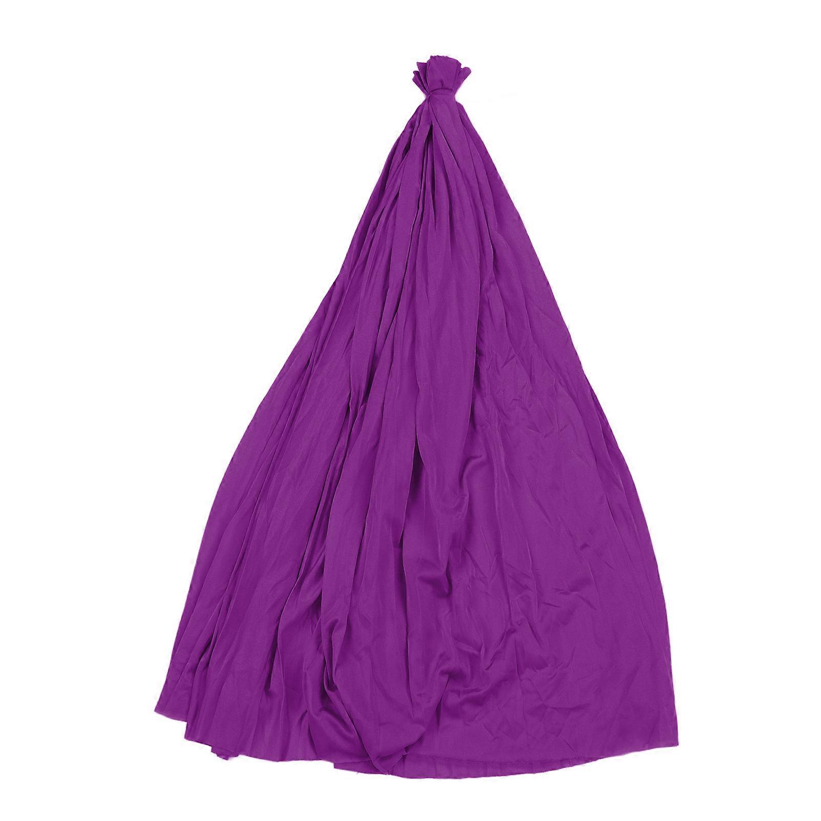 Yoga Swing Hammock Elastic Fabric Flying Aerial Yoga Hammock Fabric for Professionals and Beginners Dark Purple