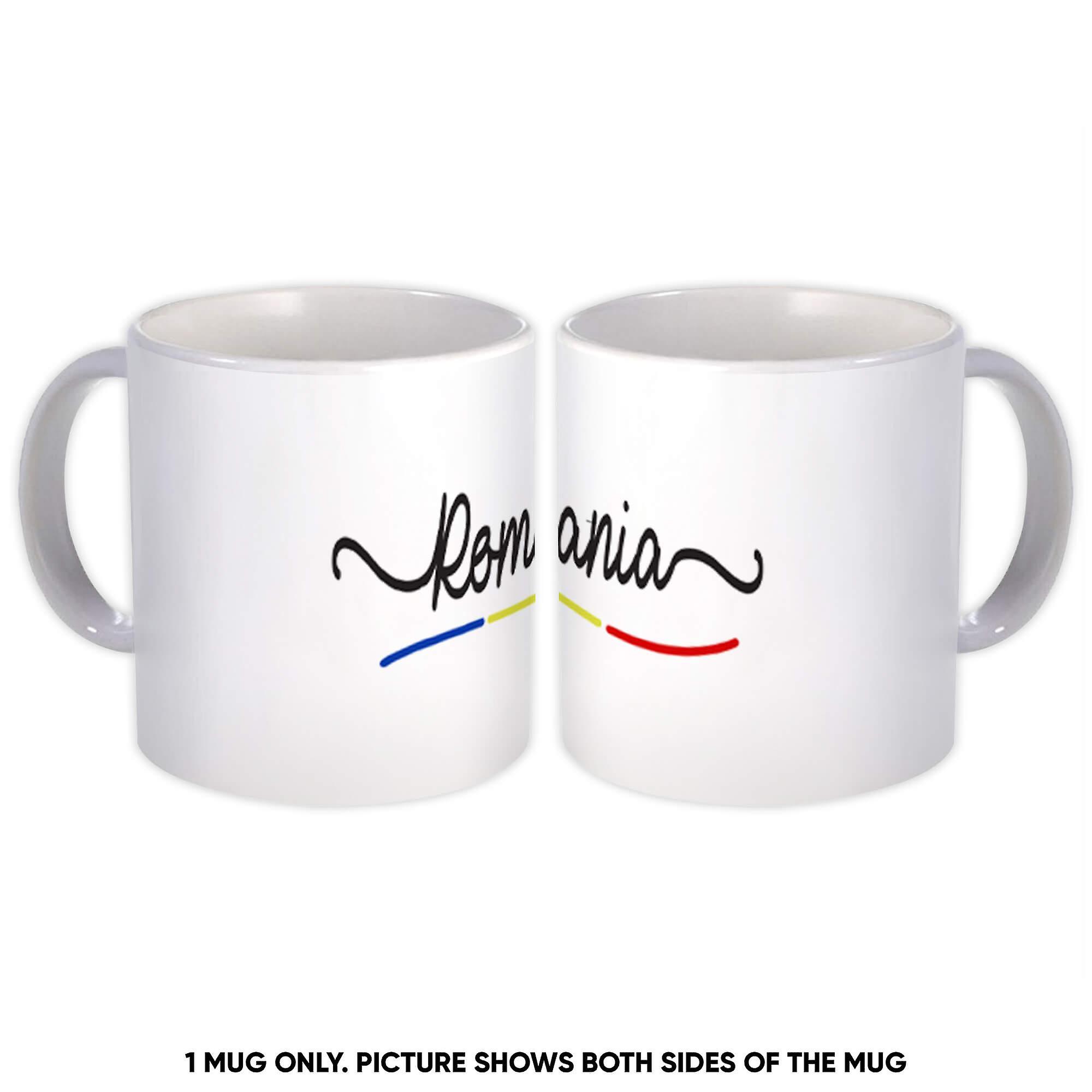 Gift Mug: Romania Flag Colors Romanian