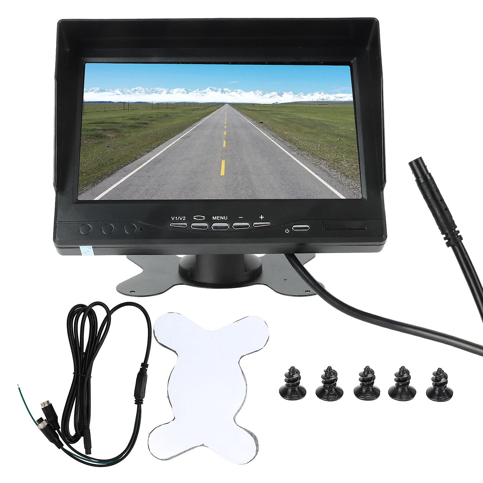 7 inch Rear View Camera with V1/V2 Reversing Monitor, Video Inputs for Truck, RV, Van, Trailer, Emergency Vehicle