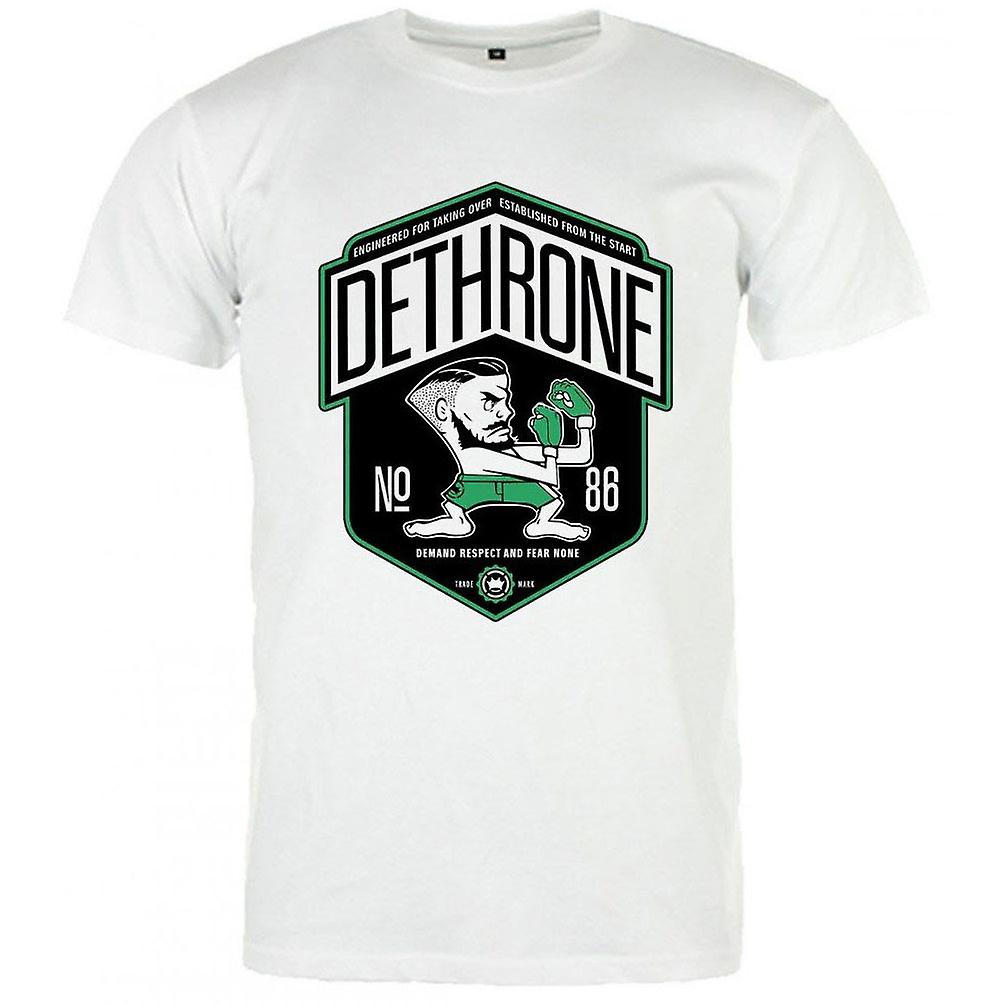 Conor Mcgregor T-Shrt Blanc Dethrone Logolu Tişört