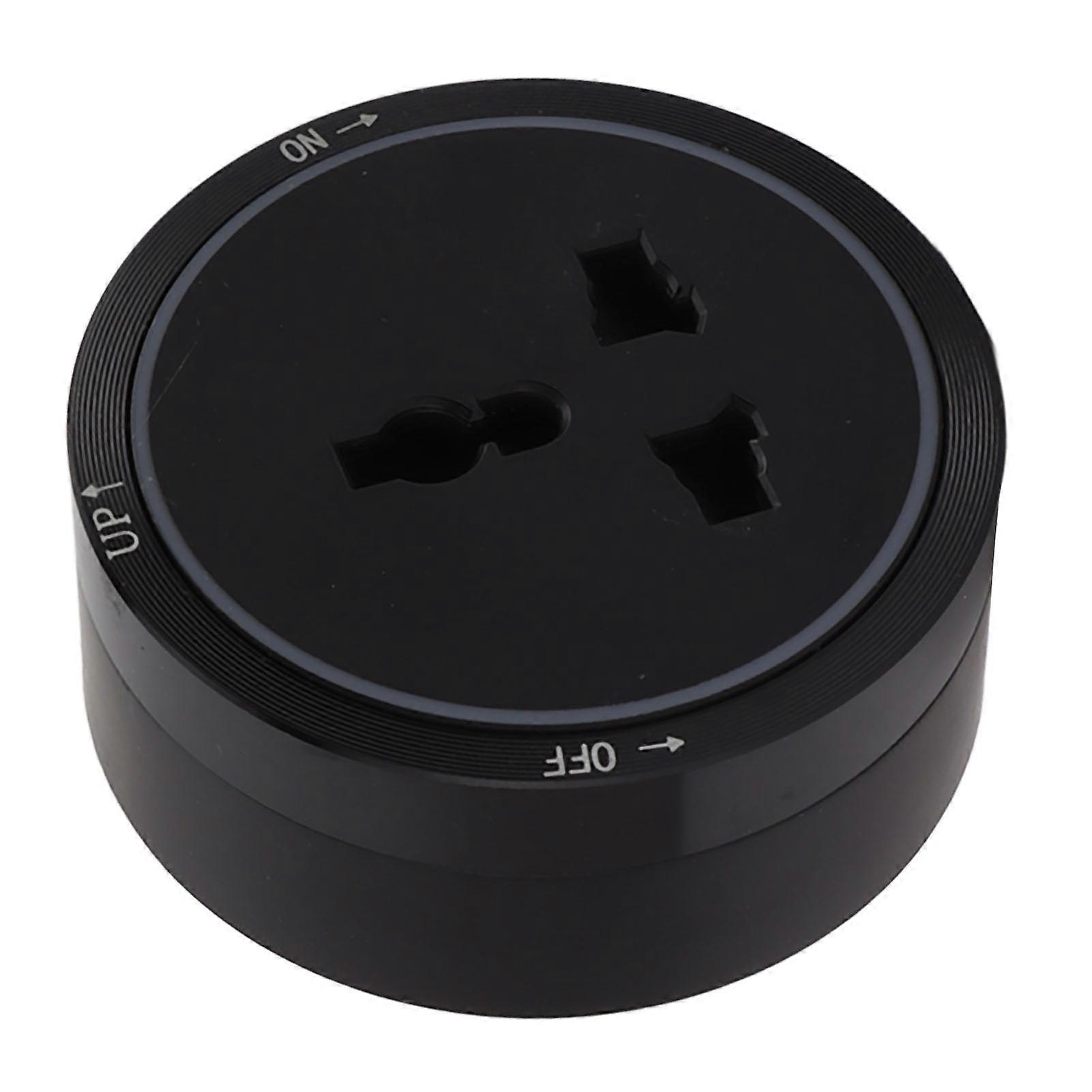 Electrical Outlet Track Socket Black Horizontal Removable Electrical Wall Extension Outlets Adapter for Household 