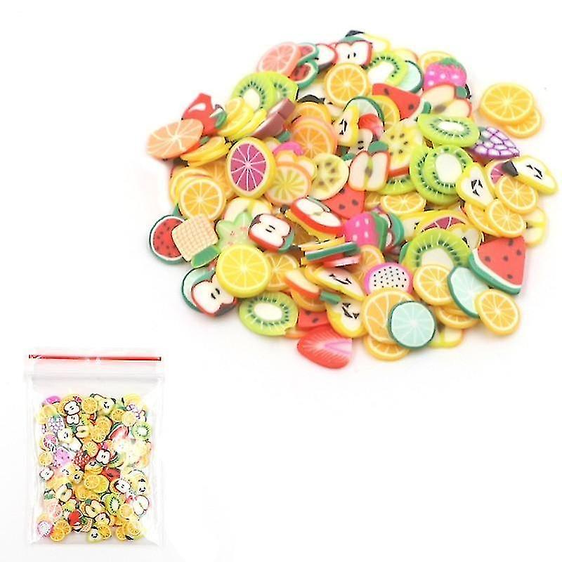 Fruit Slices 80ml Air Dry Plasticine Fluffy Slime Polymer Clay Supplies