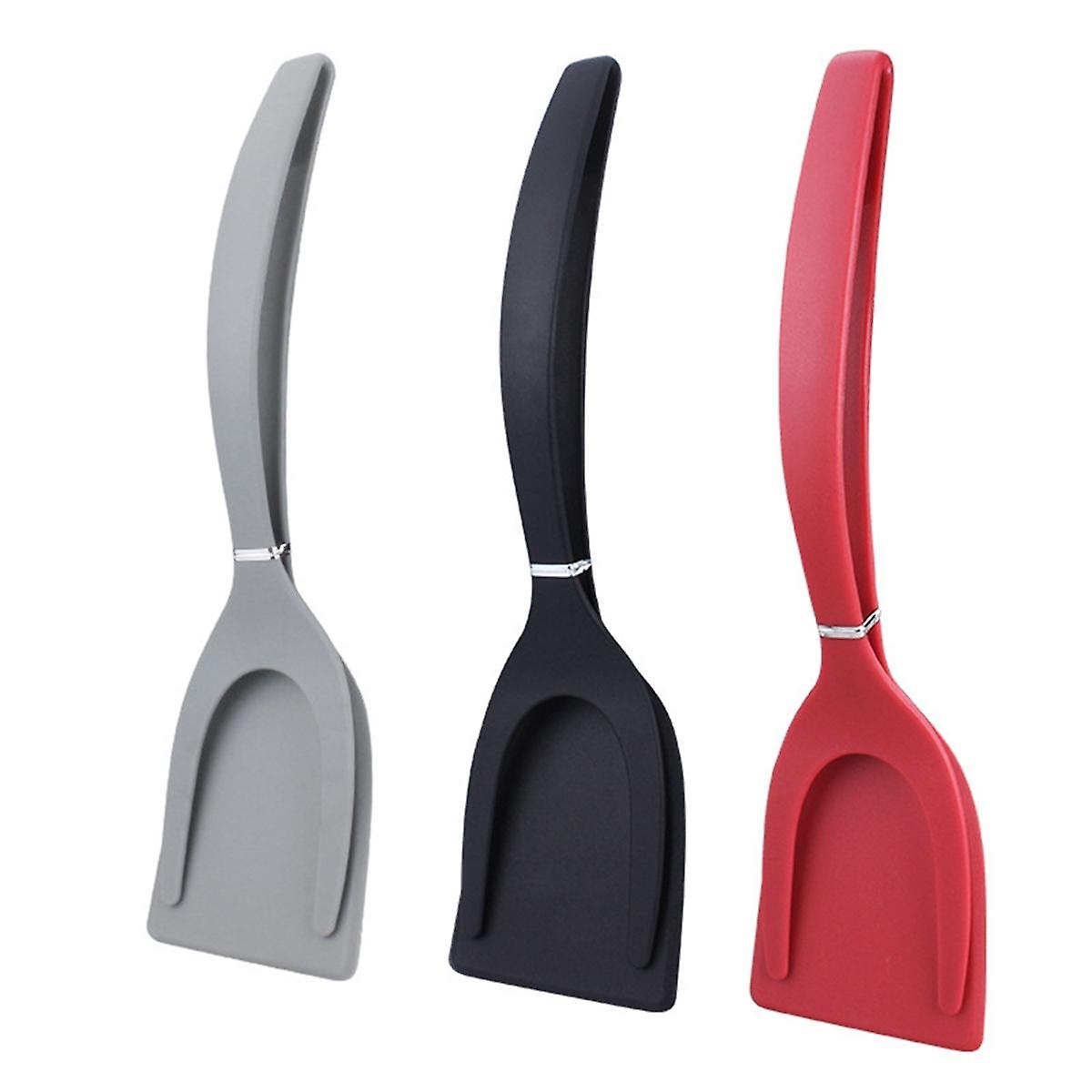 2 in 1 Nylon Grip Flip Pancake Egg Clamp Grip Omelette Spatula Tongs Clamp Pancake Fried Kitchen Ac