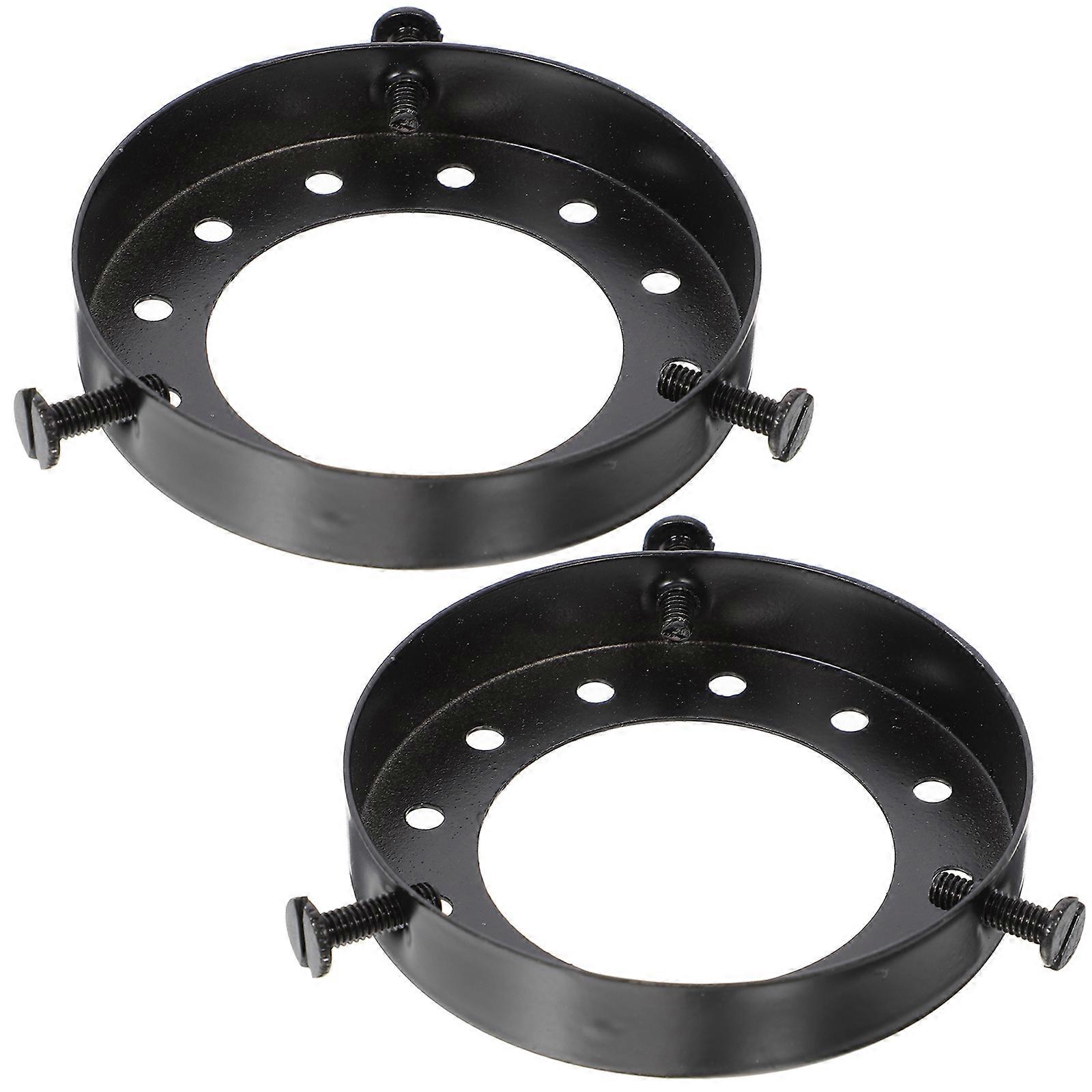 2 Pcs Decorative Lanterns Lamp Shade Collar Retainer Ring Lamp Shade Replacement Ring Light Shade Frame Lamp Fixing Ring