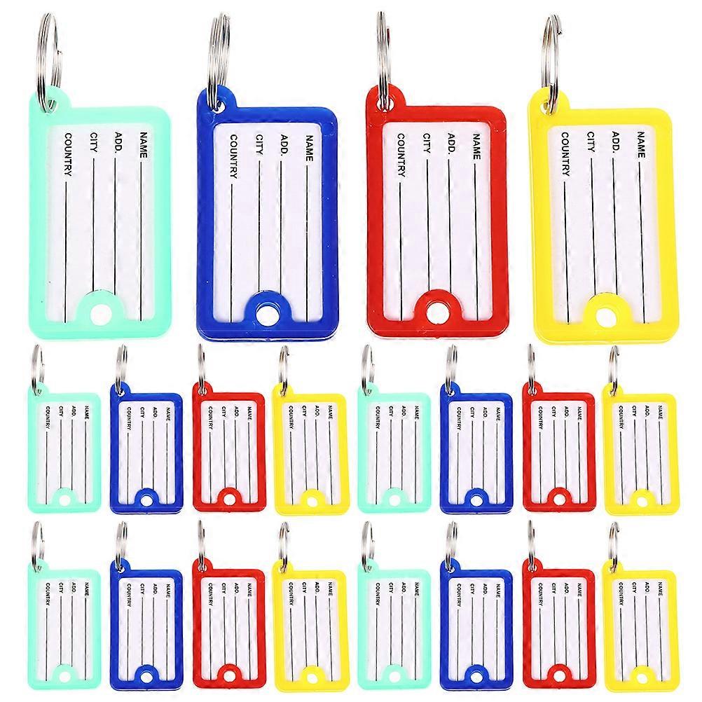 40Pcs Convenient Key Tags Portable Key Labels Compact Label Tags Luggage Supply