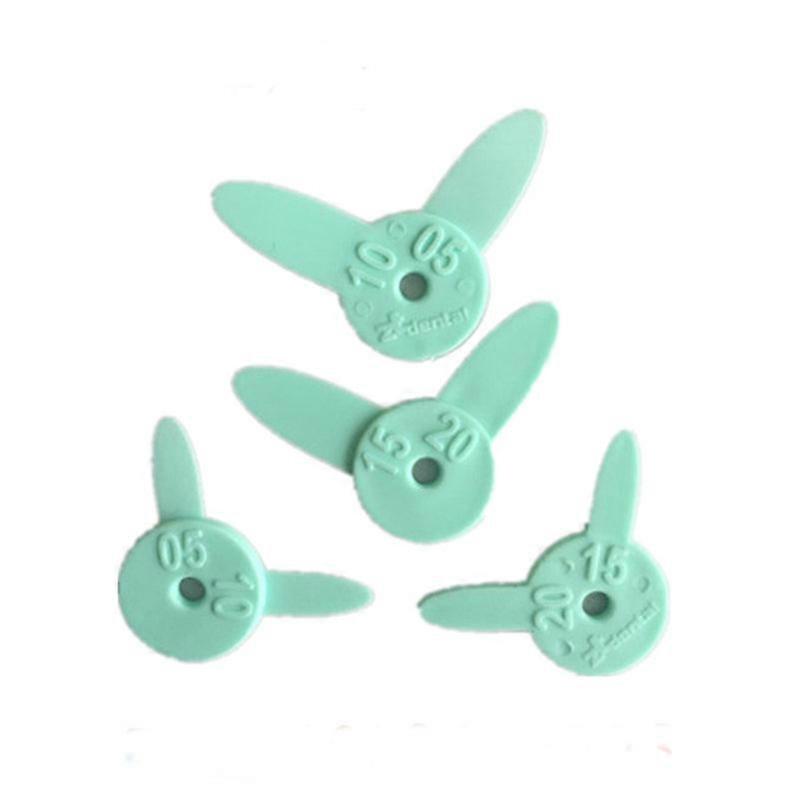 4pcs/Set Dental Rubber Ruler for Measurement of Tooth Slit Teeth Instrument Tool For Dentistry Lab