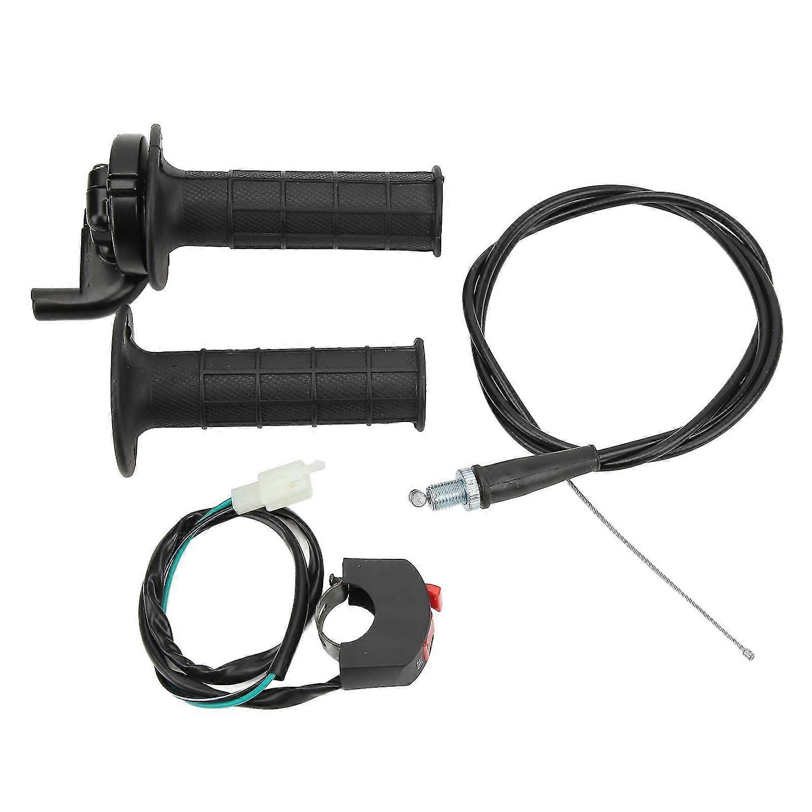 Exquisite 7/8in Throttle Grip With Cable Kill On Off Switch For 50cc ...