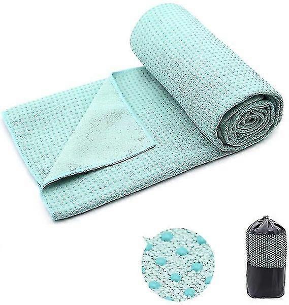ホットヨガタオル - ホットヨガ、ピラティス用の吸汗性滑り止めマットタオル