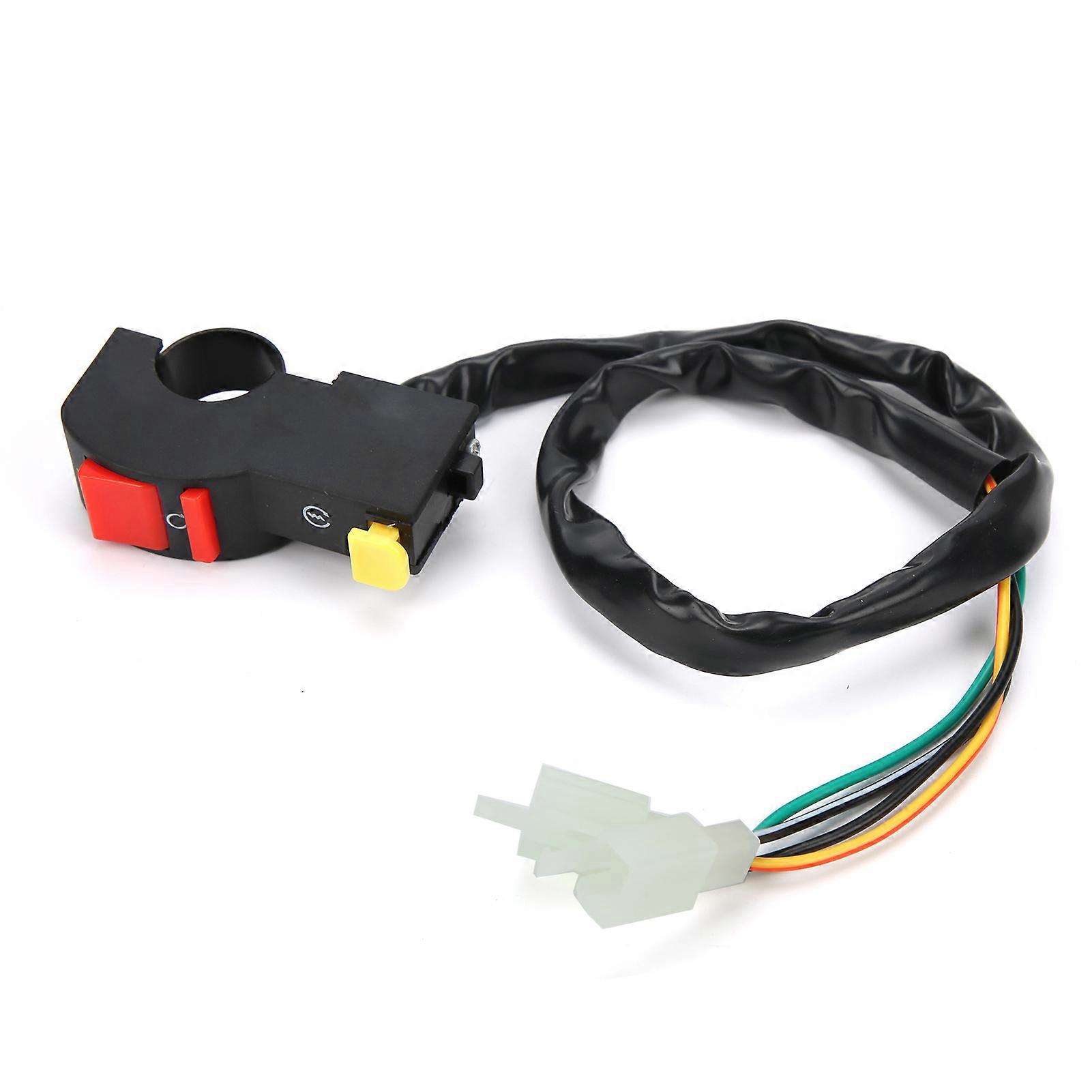 Motorcycle Kill Stop Button Switch Handlebar Ignition On Off Starter Fit for 50cc/ 110cc/ 125cc Pit Quad Dirt Bike