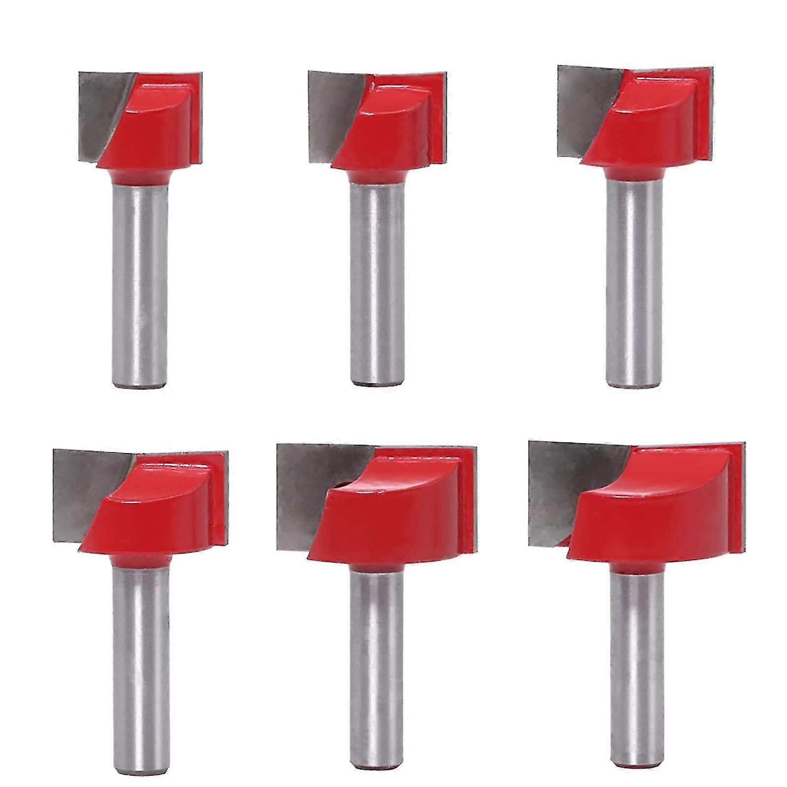 Cleaning Bottom Router Bits Woodworking Cutter 8mm Shank Cutter 8mm Flush Shank Trim Hinge Mortise Pattern 6pcs/set