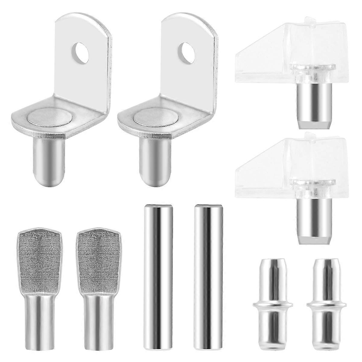 50pcs Shelf Bracket Pegs Metal Shelf Support Shelf Peg Pin Supports for Cabinet Furniture Closet Shelf Bracket Wardrobe Office Accessories Display Sta