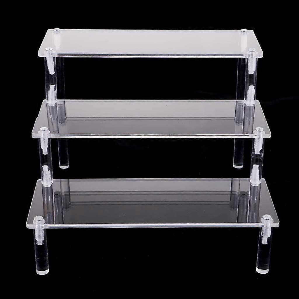 Acrylic Risers Display Stands, 3 Tier Perfume Organizer Display Shelf ...