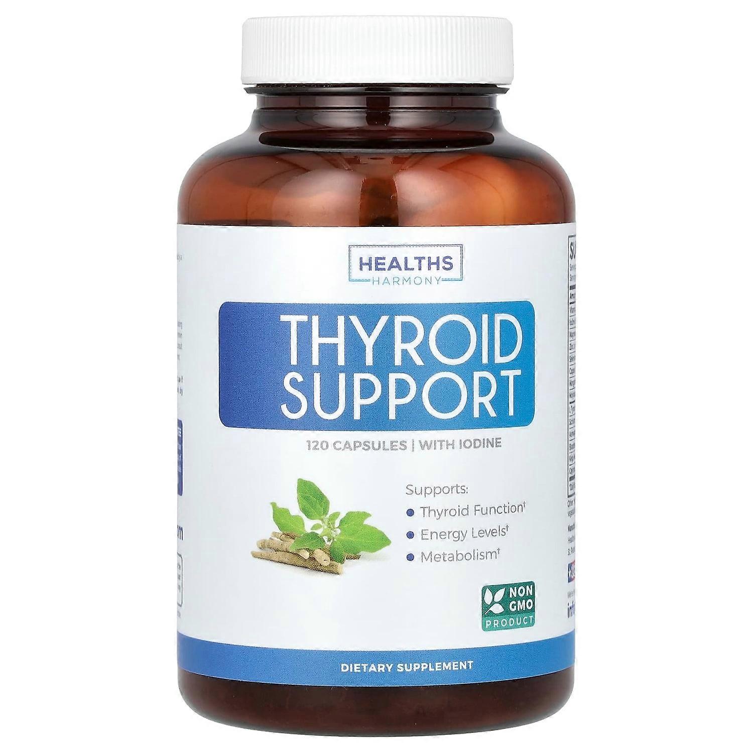 Healths Harmony, Thyroid Support, 120 Capsules