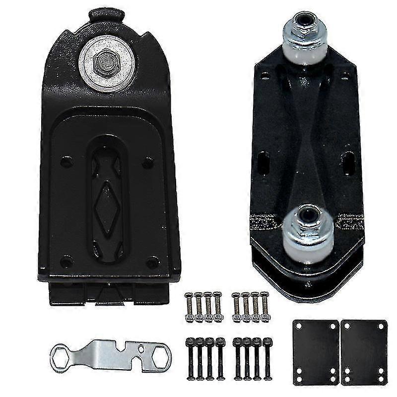 1set surfboard skateboard longboard bridge base with bolts,black