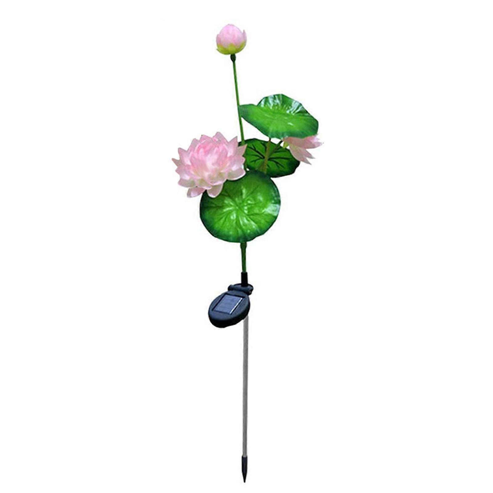 Solar Landscape Light Lotus Shape Outdoor Unique Courtyard Lawn Lamp For Garden Patio Decoration New