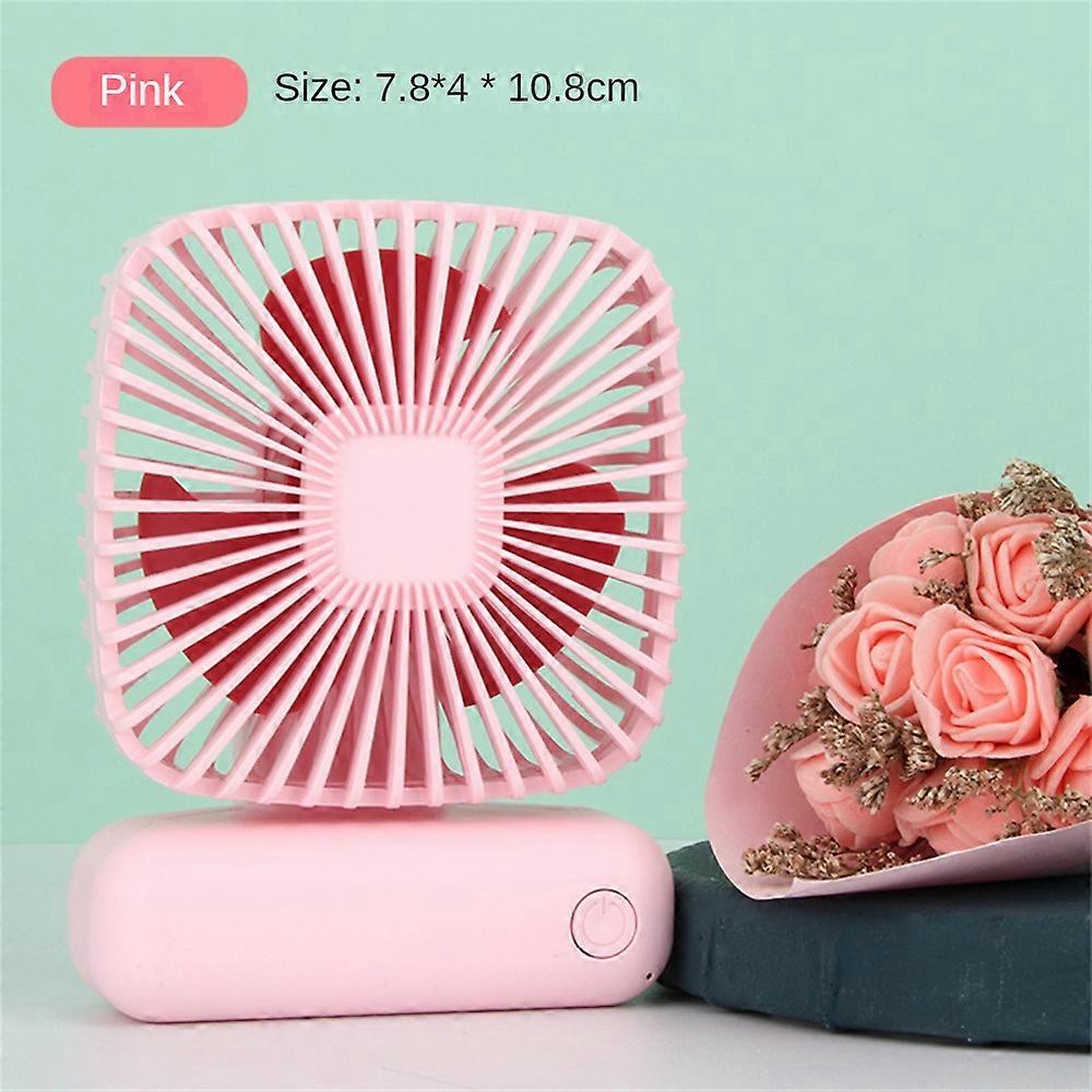 Rechargeable Mini USB Desk Fan Portable Small Quiet 3 Speed Table Cooling Fan