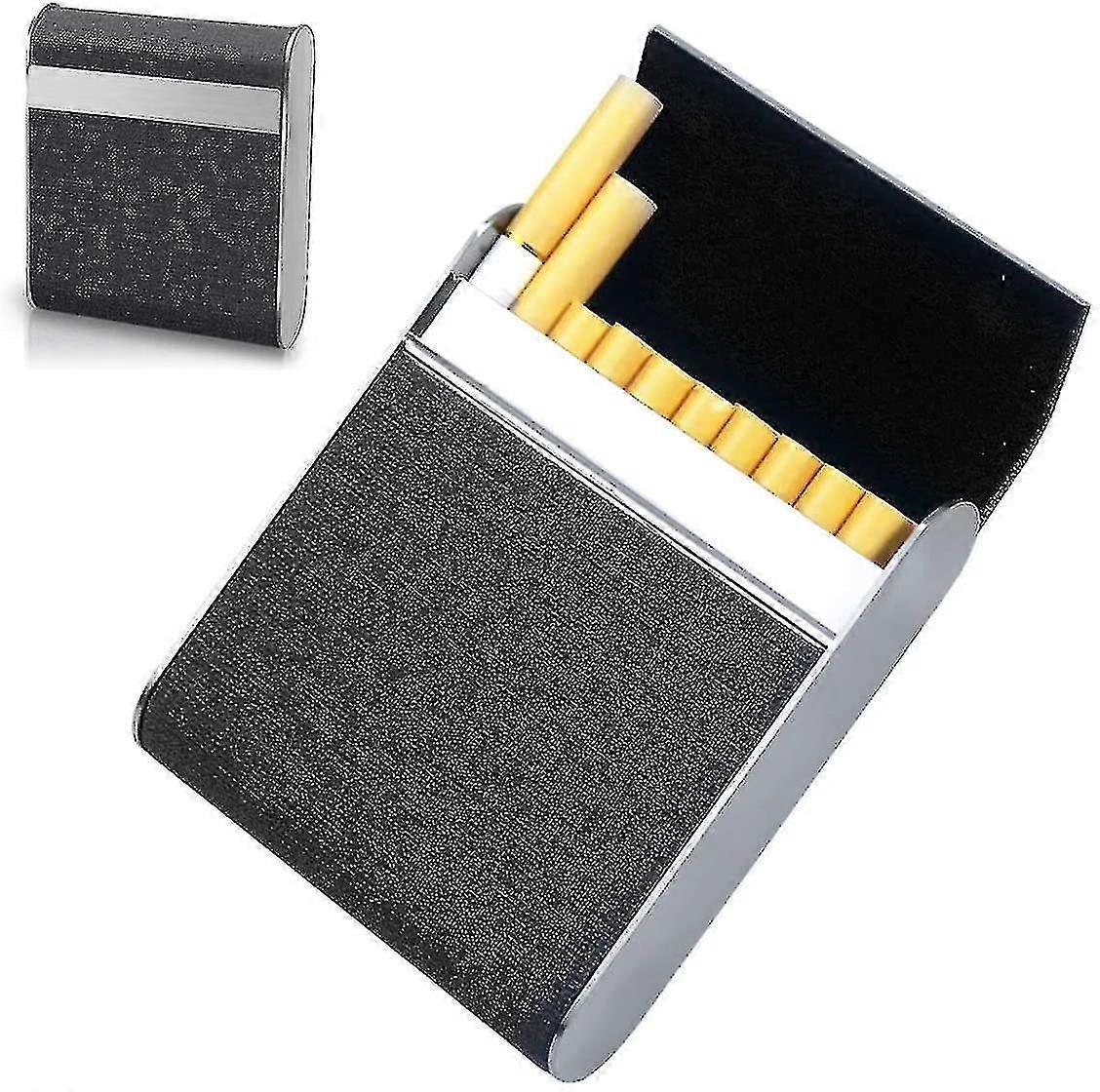 Cigarette Case Stainless Steel, Netspower Cigarette Box With Magnetic Closure