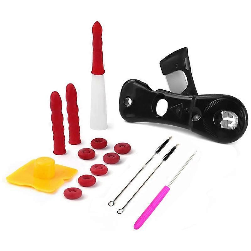 Caulking Tool Kit Sealant Nozzle 16PCS Silicone Tool Set Silicone Cartridge Tip Cutter Nozzle Needle Brush And Caulk Cap