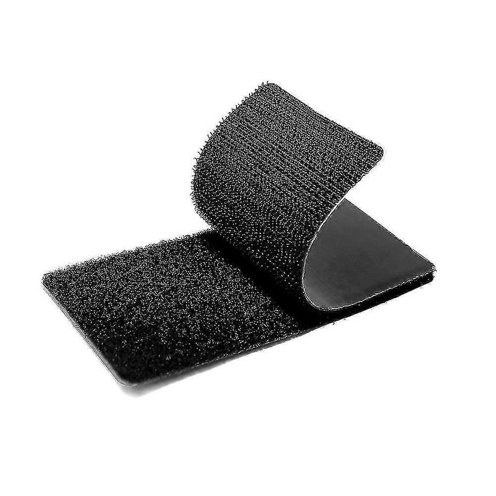 2 X 4" Adhesive Square Hook & Loop - Heavy Duty Strips