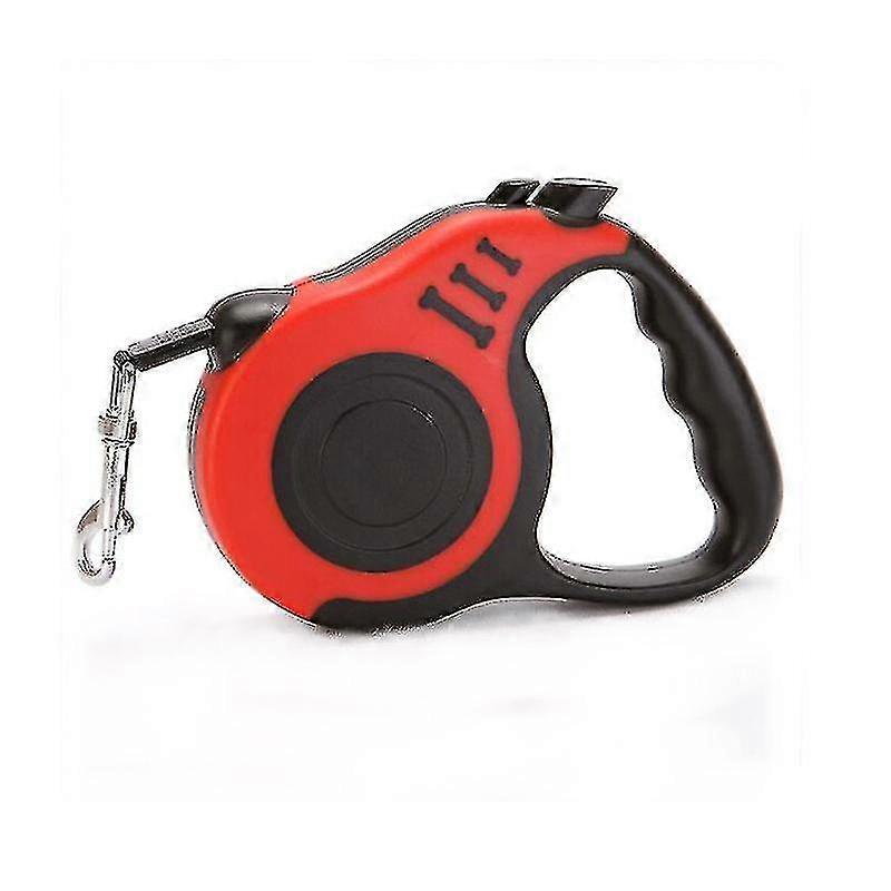 360 Tangle-free, Heavy Duty Retractable Dog Leash With Anti-slip Handle One-handed Brake, Pause, Lock Tangle-free Retractable Dog Leash Dispens 5m Red