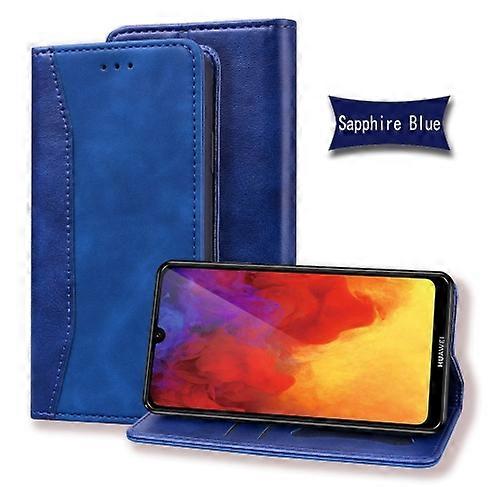 For Huawei P Smart Z Business Stitching Horizontal Flip Leather Phone Case
