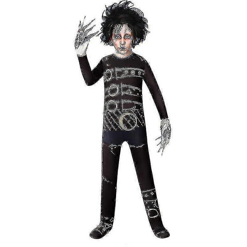 Edward Scissorhands Edward Brown Outfit Party Carnival Halloween Cosplay Costume