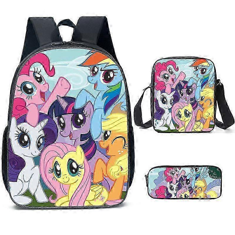 Pony Polly Ensemble de trois sacs à dos pour enfants de grande capacité