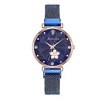 Vrouwen mode horloge klok roestvrij staal casual jurk pols kristal sieraden