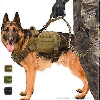 Militärischer taktischer Hund K9 Arbeitshundeweste Nylon Bungee-Leine Diensthund Militärtraining Jagd für mittelgroße Hunde