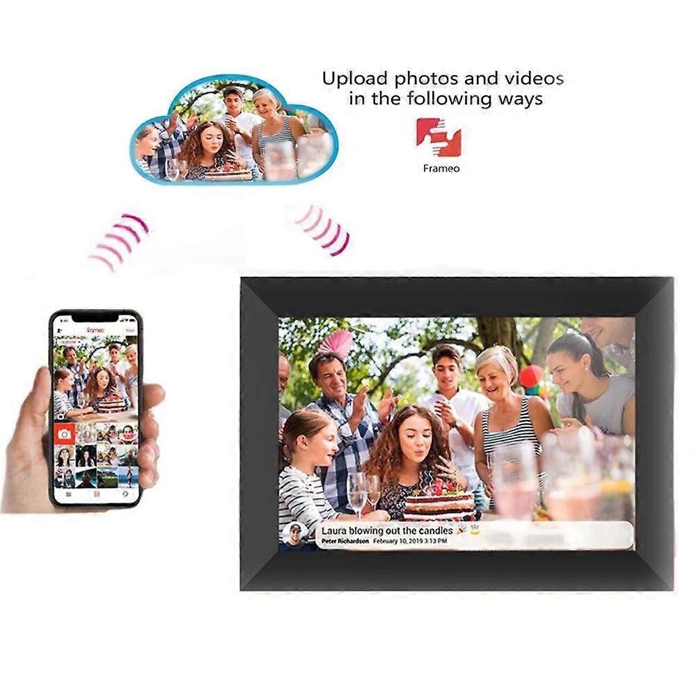 WiFi Frameo Digital Photo Frame 10.1 Inch 32GB Smart Digital Picture Frame with 1280x800 IPS HD Touch Screen
