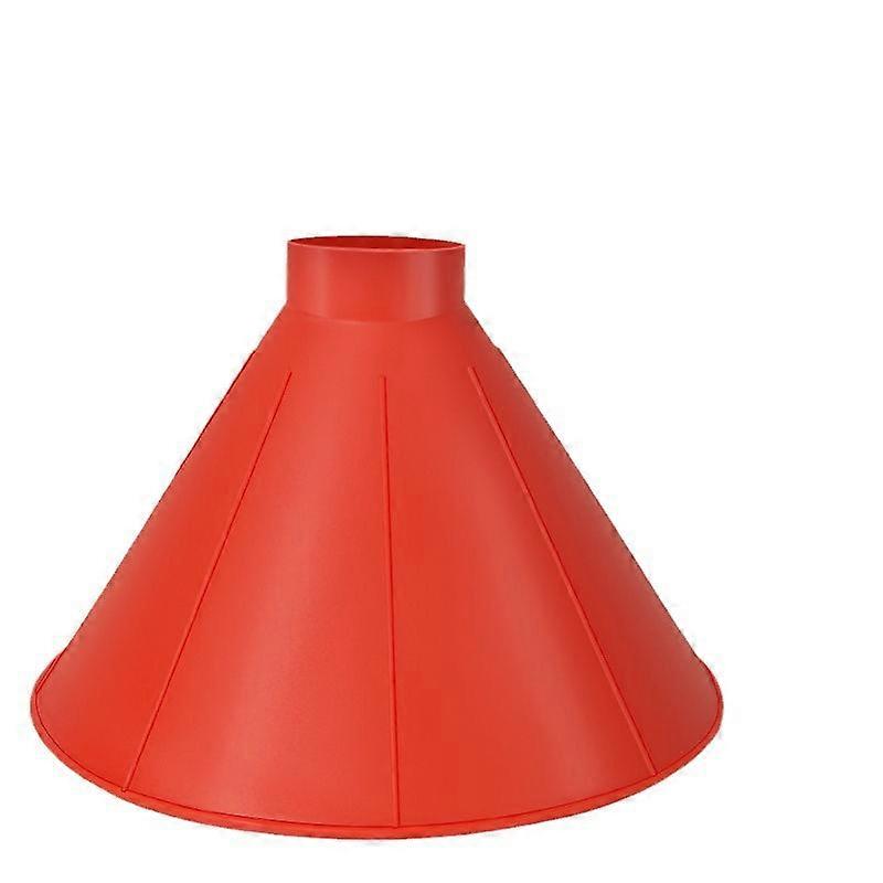 Conical Ice Scraper - Quickly scrapes and removes snow Red