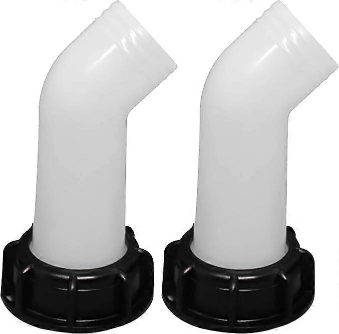 2pcs with nut IBC drain spout 1000L tank spout valve connection hose extension spout IBC adapter tank tap spout for IBC tank tap connection