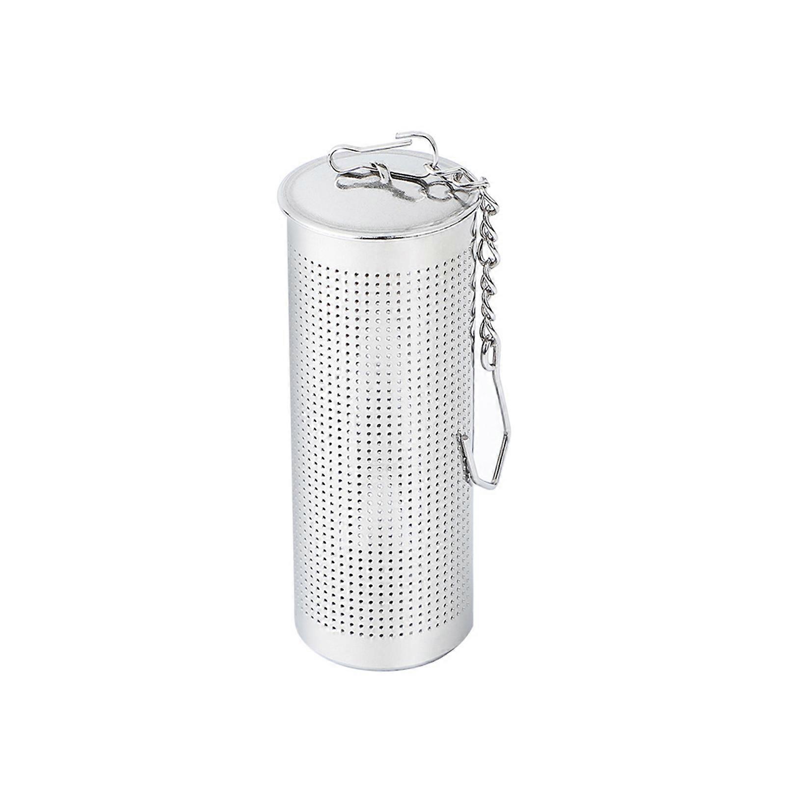 Tea Strainer Stainless Steel Secure Lid Fine Mesh with Handle Simple Operation Food-grade Tea Infuser KAESI