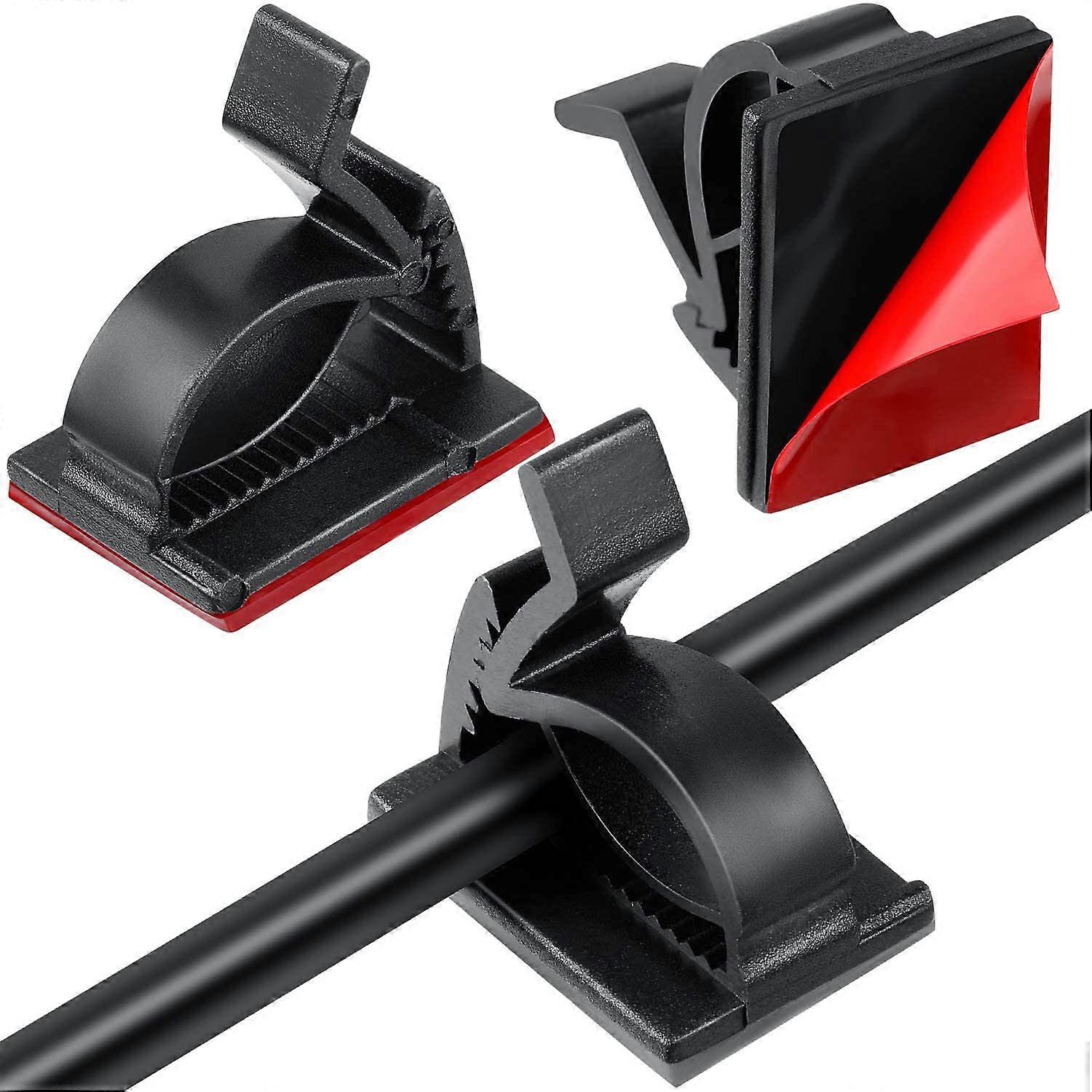 60pcs Mini Outdoor Wire Clips with Adhesive Strips Light Clips