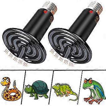 Heat Lamps 2PCS Reptile Lamp Tortoise Lamp Heater E27 Animals