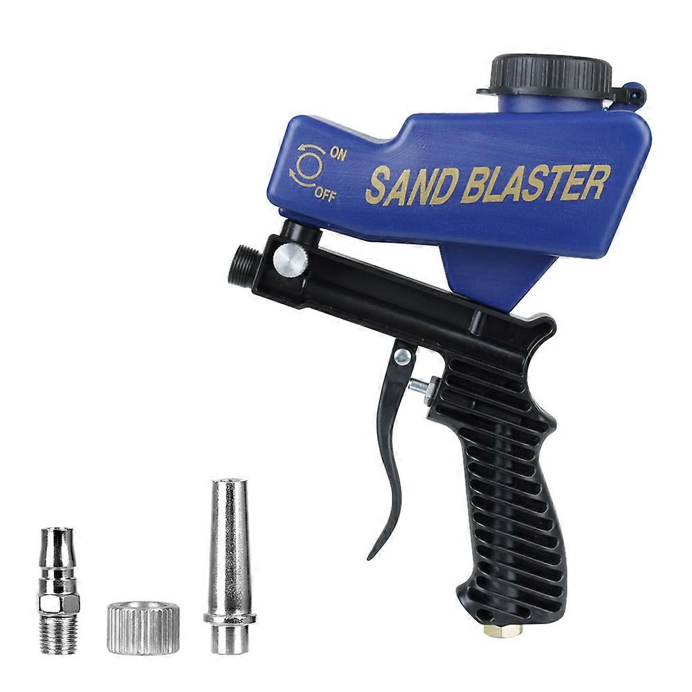 Pneumatic Blasting Gun Set Rust Blasting Device Pneumatic Sandblasting Set Adjustable Blasting Machine Gravity Sandblasting Gun
