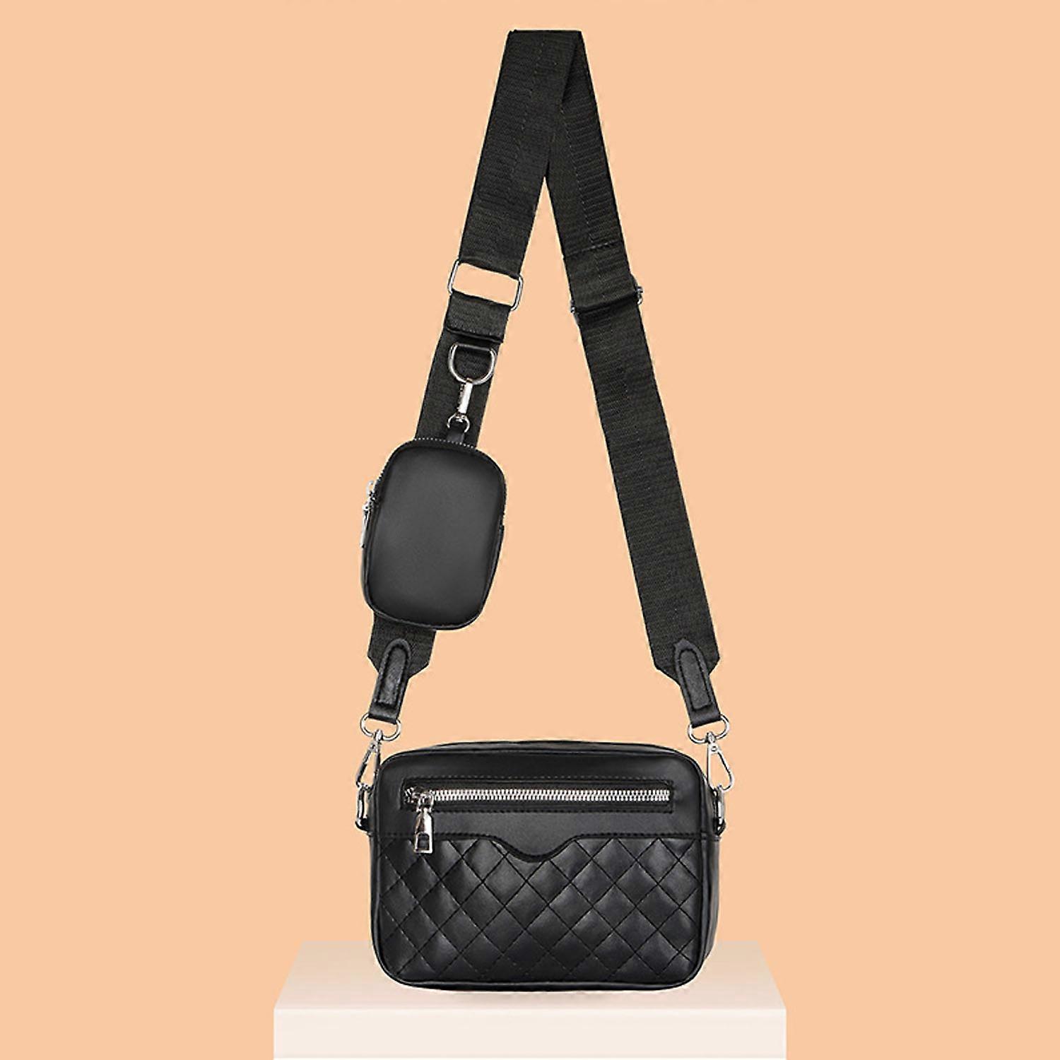 Black Rhombus Shoulder Bag Messenger Bag
