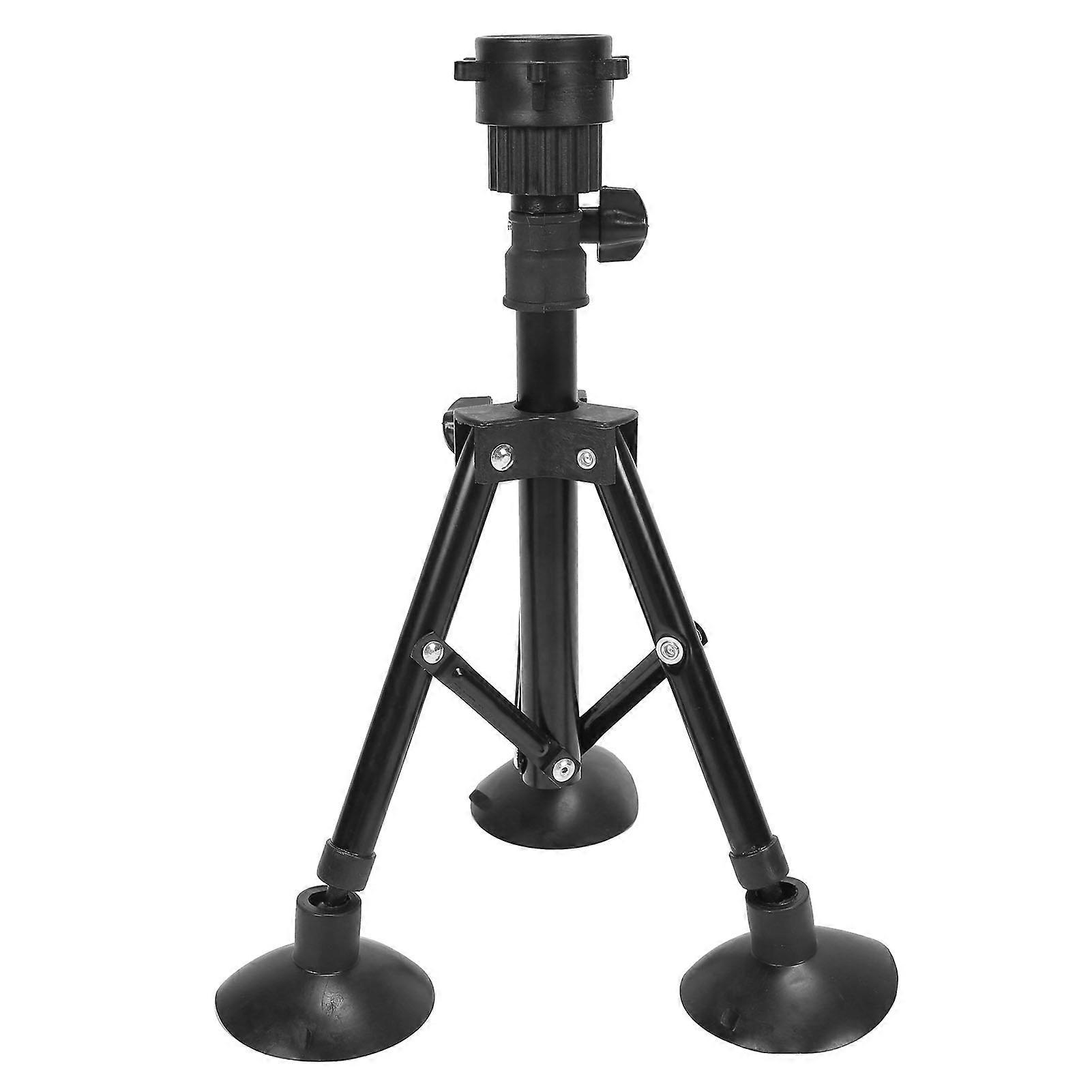 Metal Mannequin Head Stand Adjustable Hairdressing Training Head Tripod AccessoryBlack