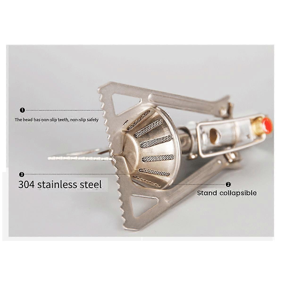 موقد التخييم موقد صغير موقد متكامل قابل للطي التخييم معدات خارجية موقد جيب محمول معدات التخييم