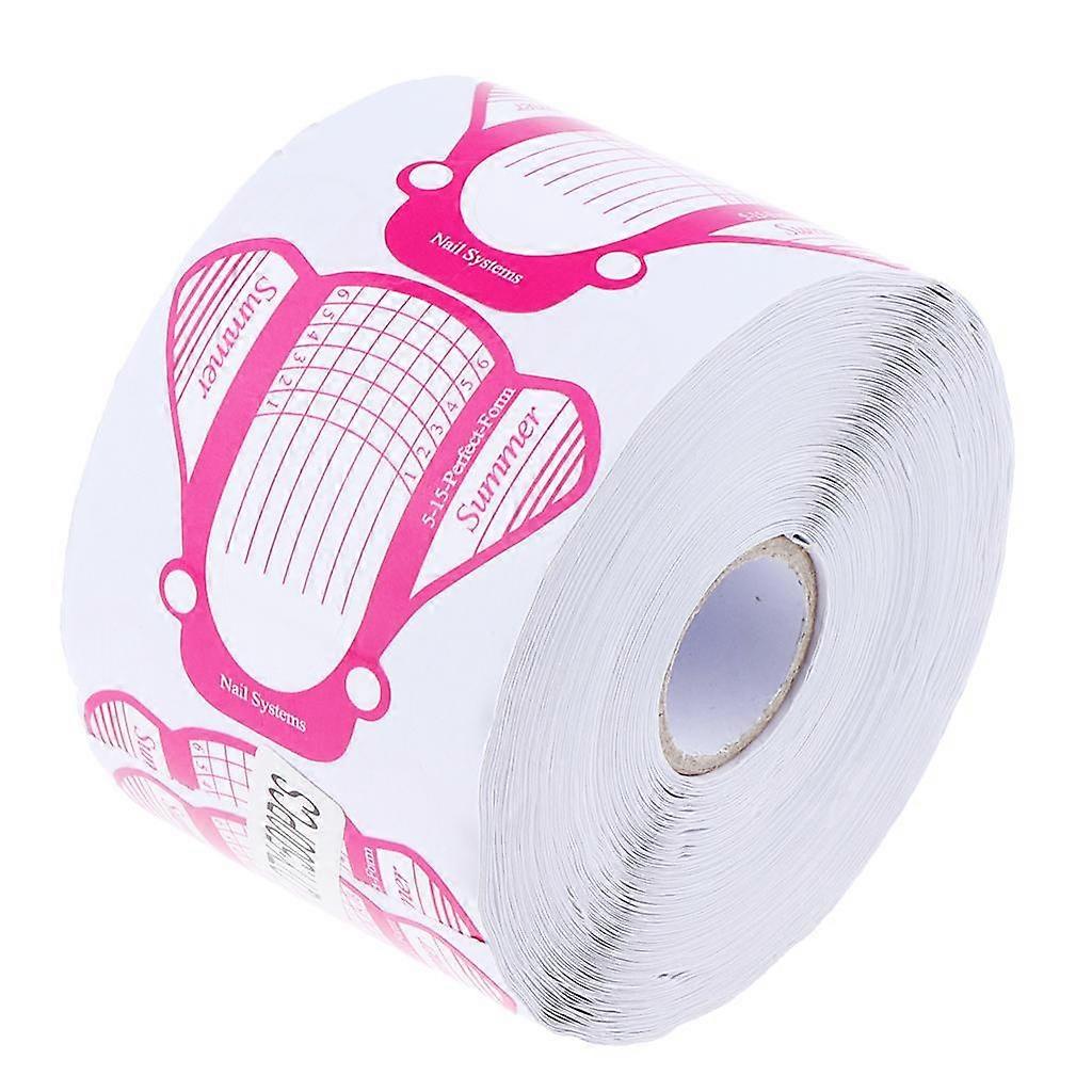 Pink Nail Form for Professional Nail System- 500 pcs