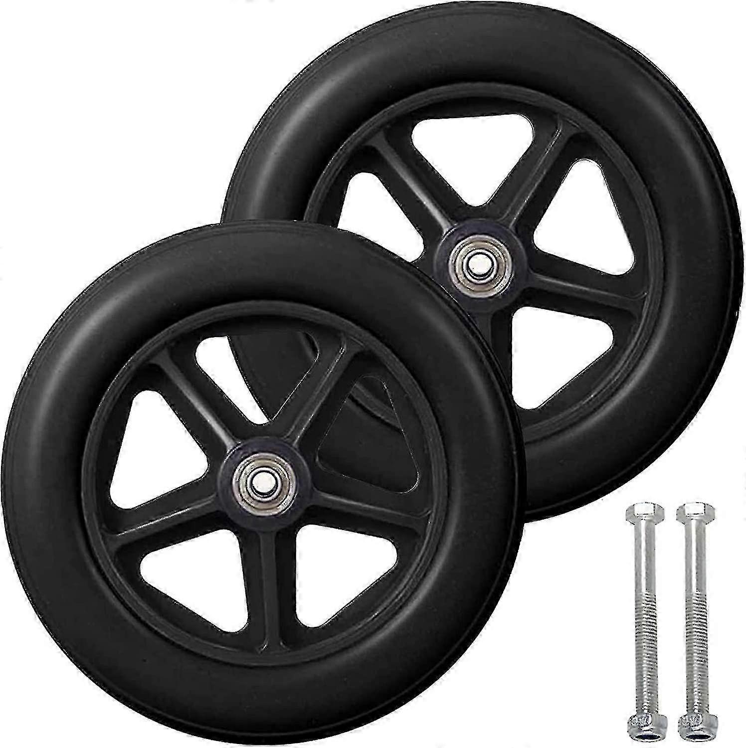8 Inch Front Caster,2pcs Wheelchair Replaceme [JKW]
