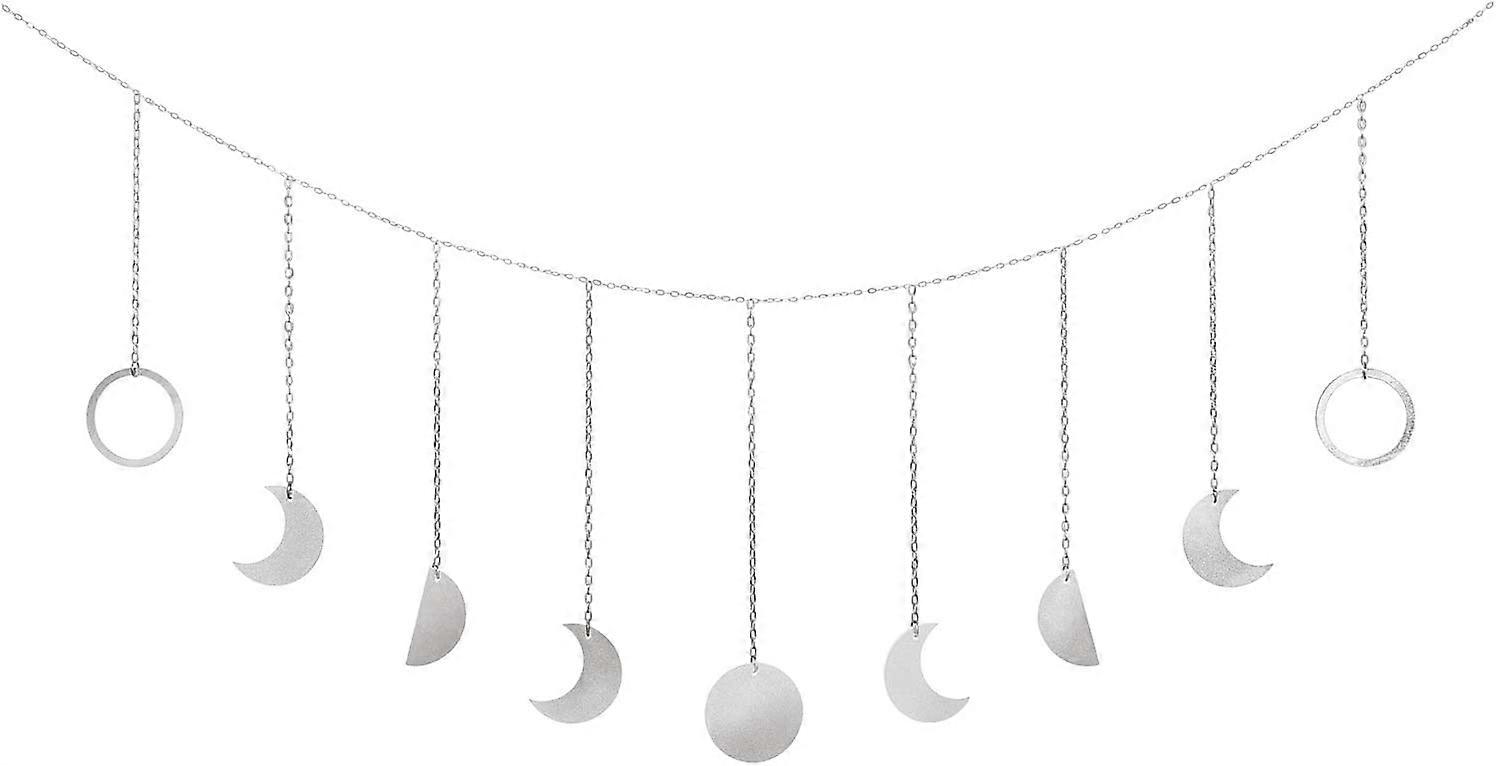 Månfas väggbonad mångirland dekor boho heminredning månhängande konstprydnader för sovrum sänggavel vardagsrum studentrum barnrum lägenhet kontor