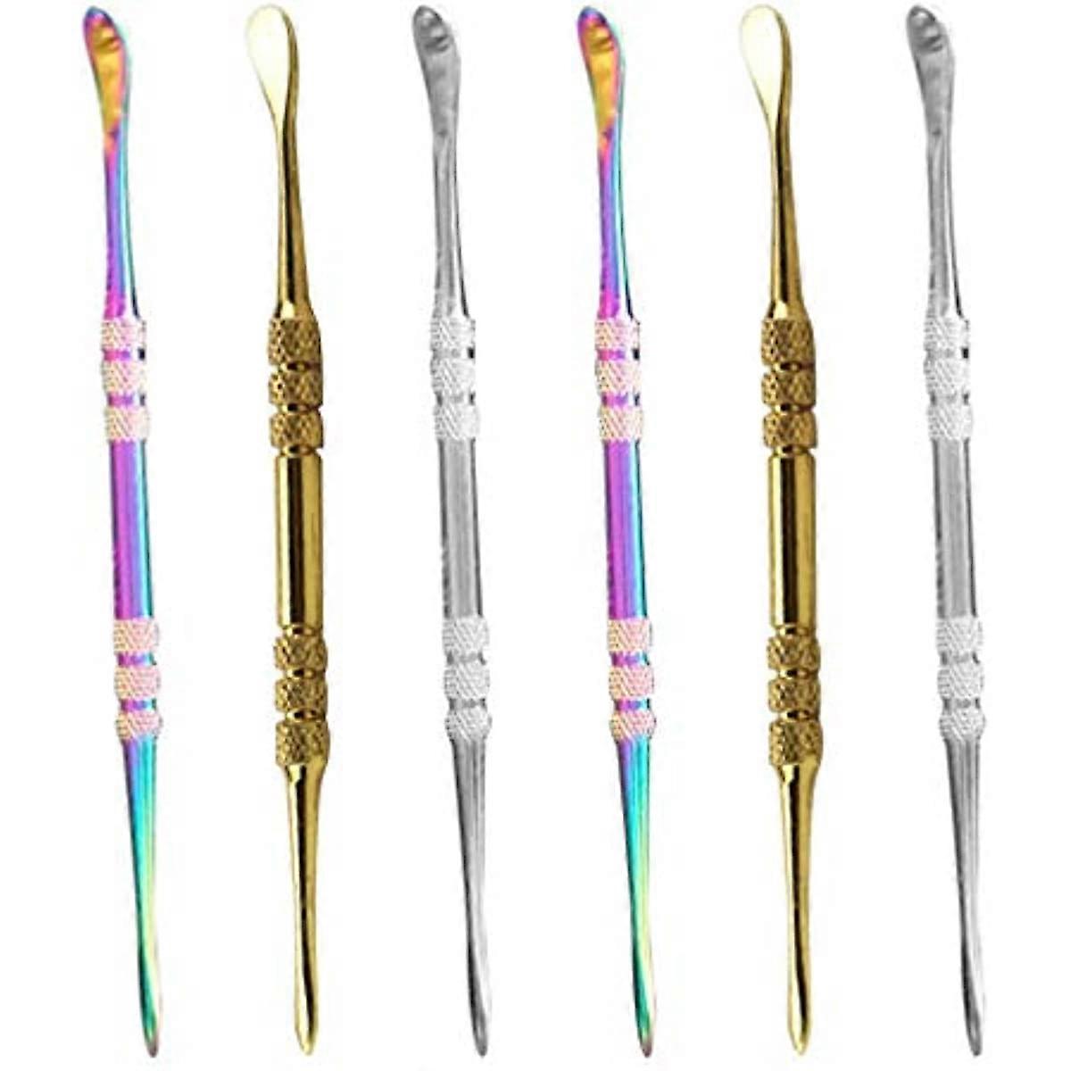 EXCEART 6pcs Wax Carving Tool Dab Tools Wax Tool Carving Tool Stainless Steel Tool Sculpting Tool Spoon Wax Carving Tools for Handcradfts
