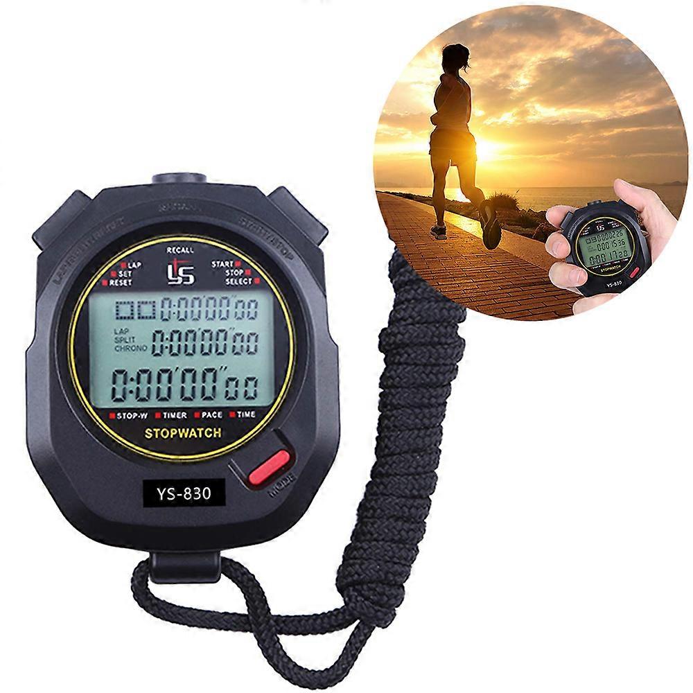 Professional Stopwatch Timer - Extra Large Screen, Lap Memory, Water Resistant