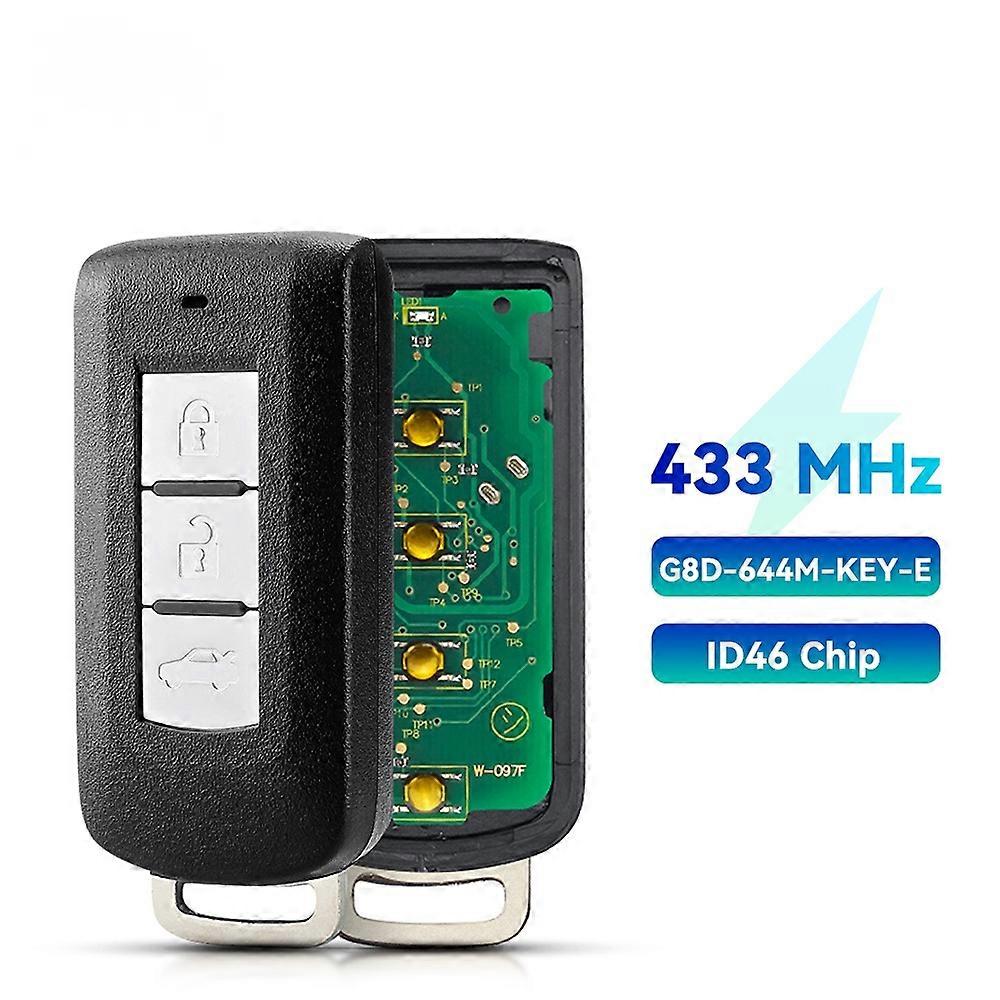 2/3 Buttons Smart Remote Key Fob For Mitsubishi Lancer Outlander 2008-2018 ASX 2013-2015 G8D-644M-KEY-E 433Mhz ID46