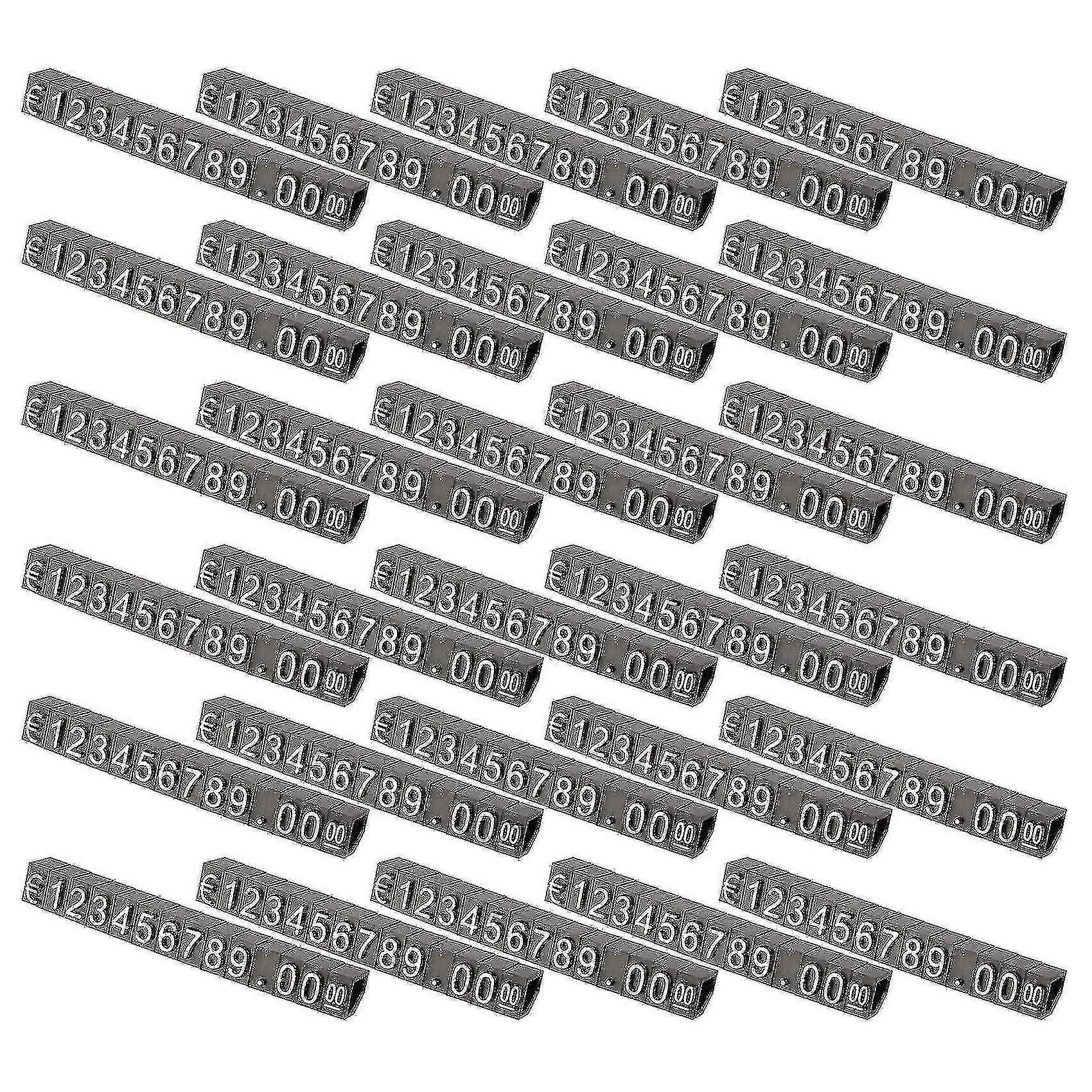 30 sets plastic kubussen prijsdisplaylabels verstelbare nummerstandaard frame labelwinkel