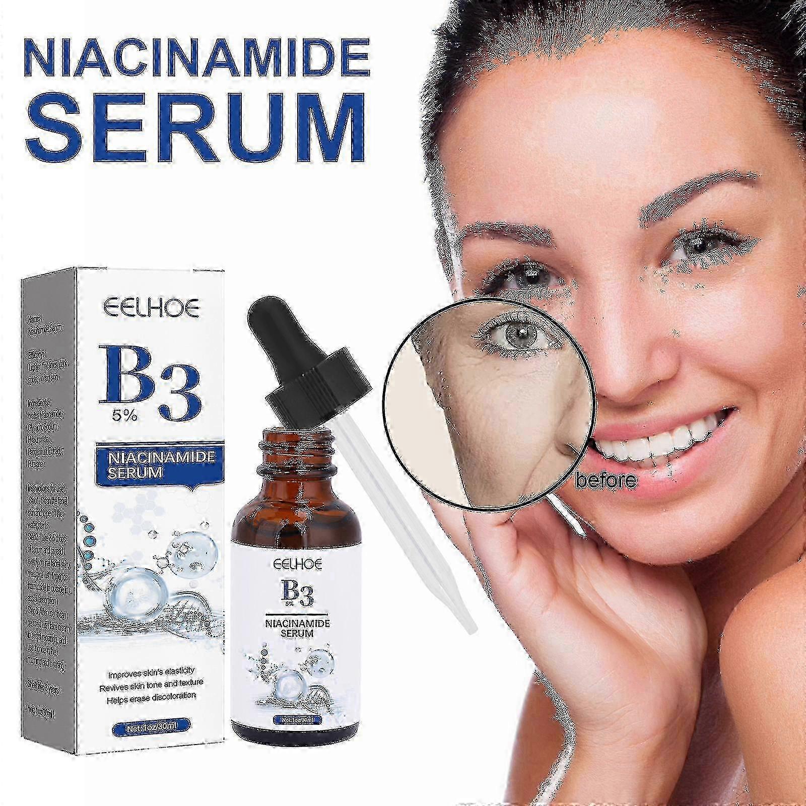 1pc B3 Niacinamide Brightening Essence Lighten Dark Spots, Anti-wrinkle, Whiten, Moisturize And Re