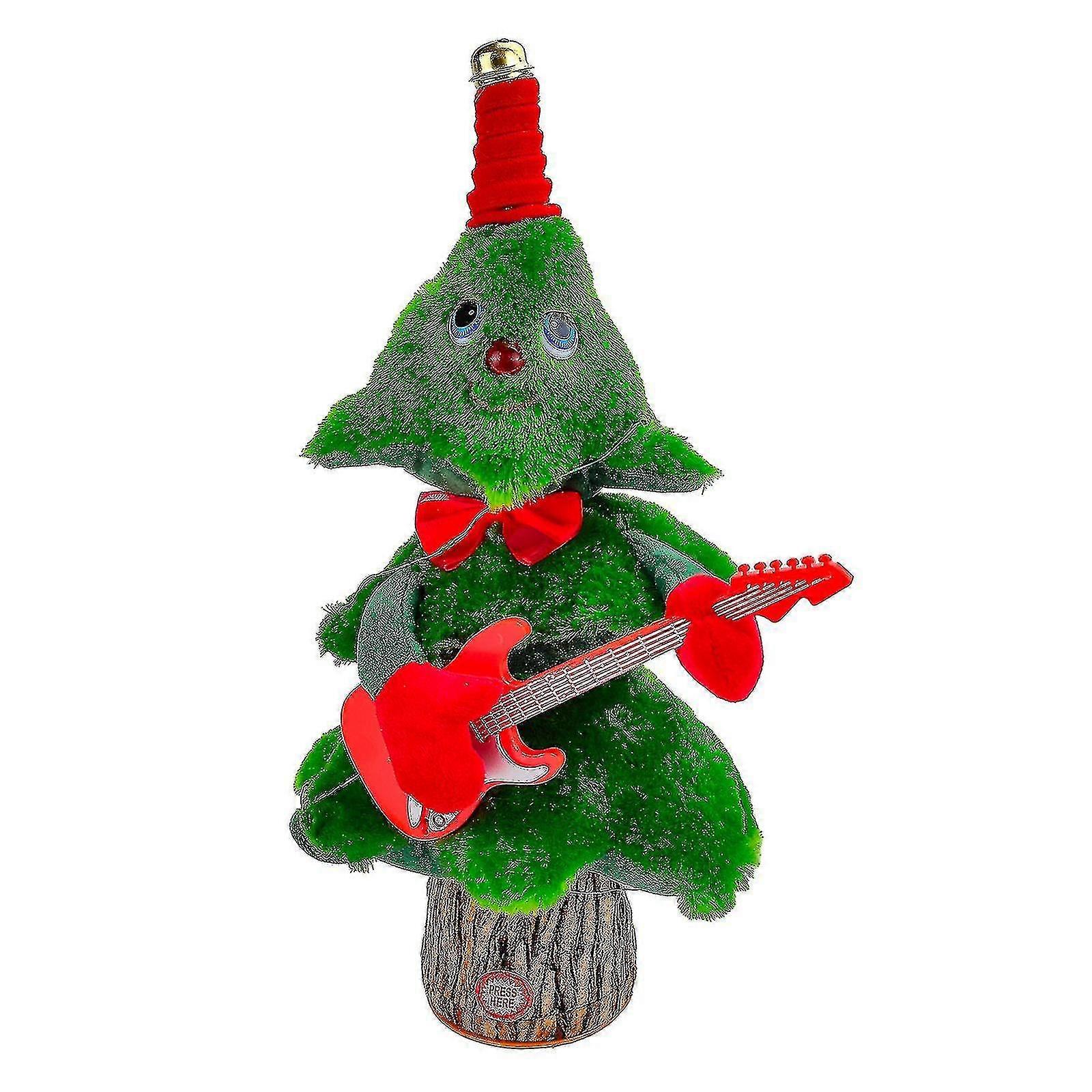 Dancing Christmas Tree Electronic Plush Toy With Singing 8 English Songs Fun Interactive Toys 34cm