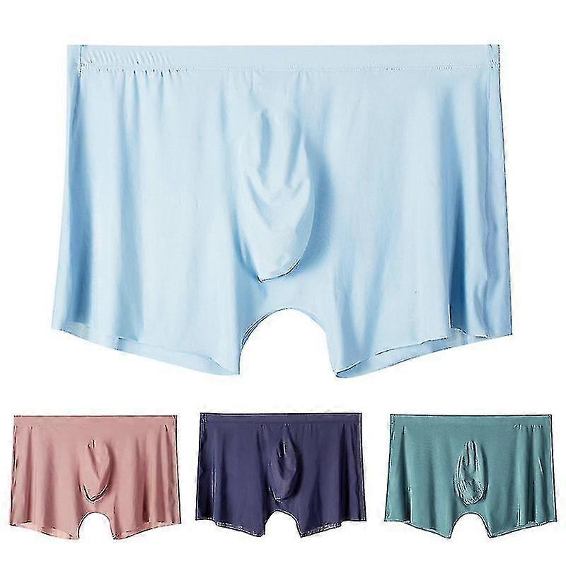 Mäns underkläder Silk Boxer Briefs Korta andas Ice Silk Boxer Shorts för män